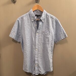 Light Blue Short Sleeve Men's Shirt